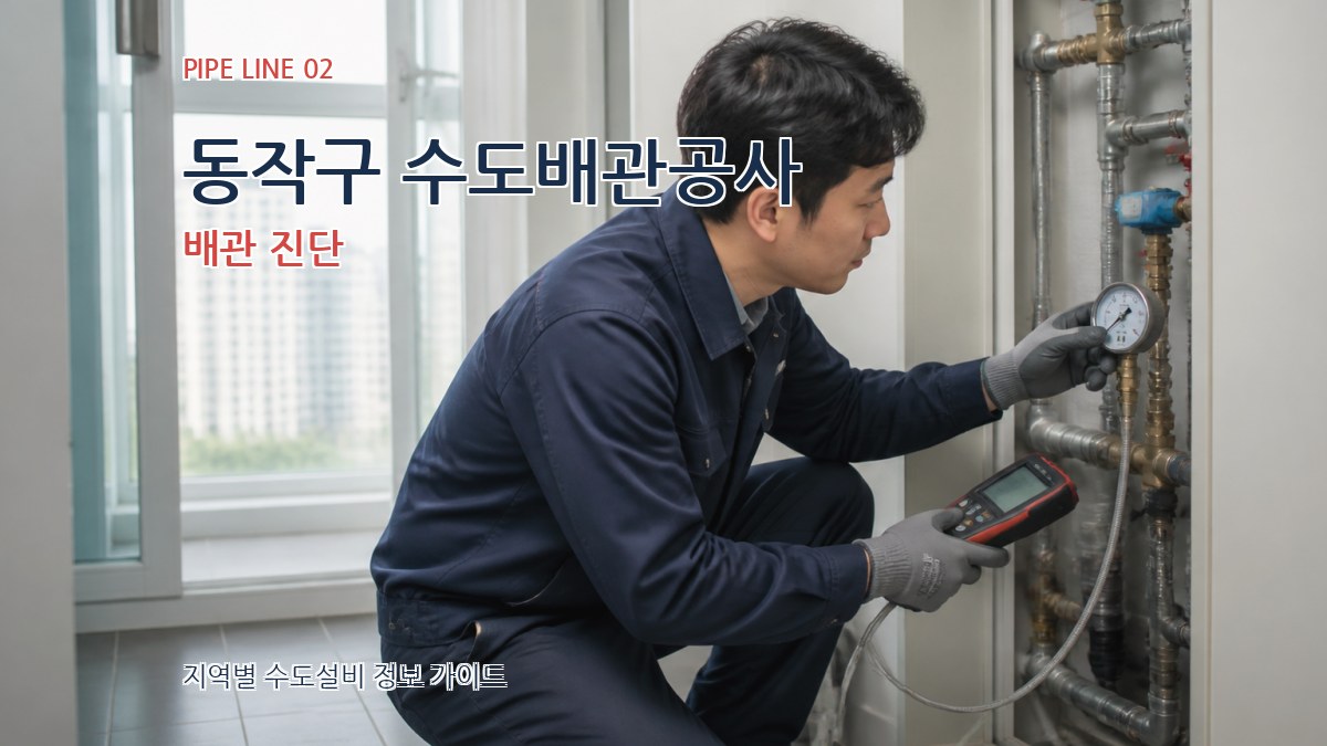 동작구 수도배관공사 배관 진단