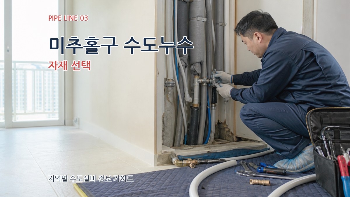 미추홀구 수도누수 자재 선택