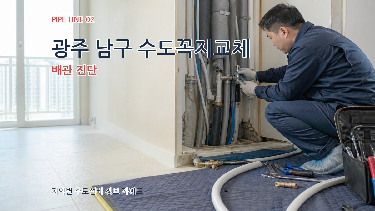 광주 남구 수도꼭지교체 배관 진단