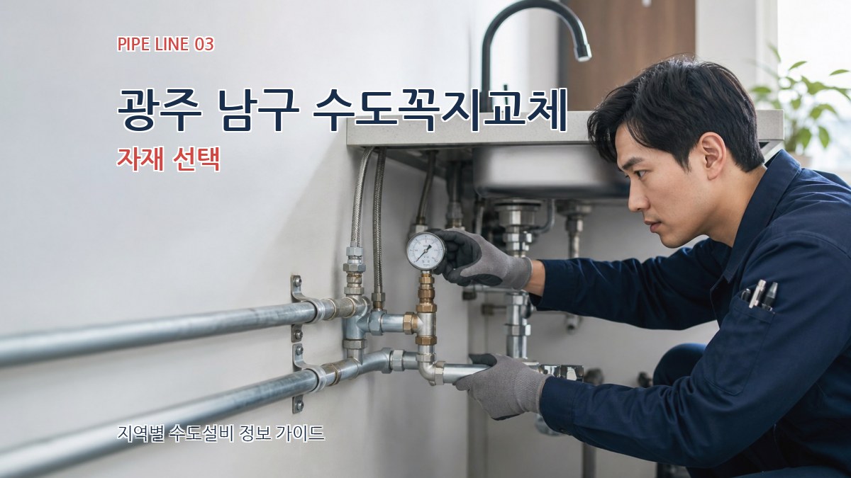 광주 남구 수도꼭지교체 자재 선택