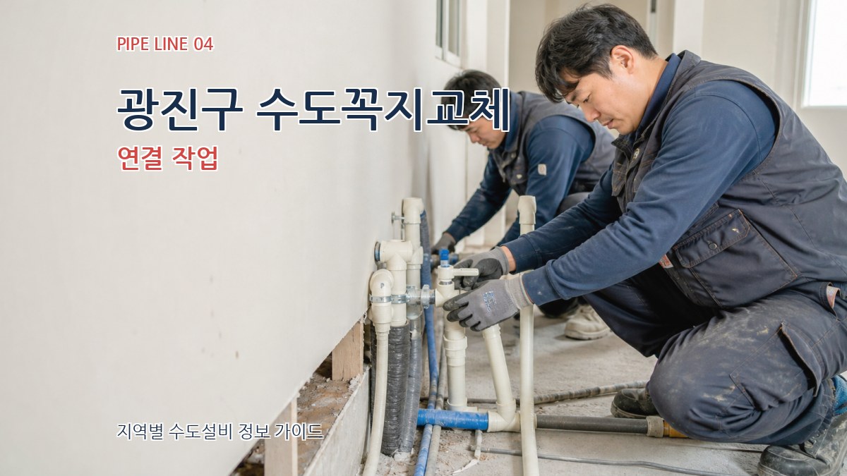 광진구 수도꼭지교체 연결 작업
