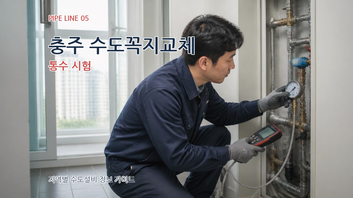충주 수도꼭지교체 통수 시험