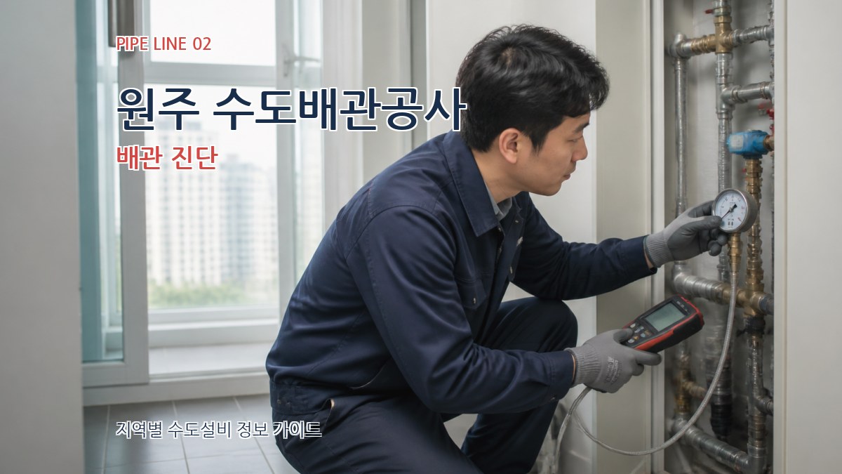 원주 수도배관공사 배관 진단