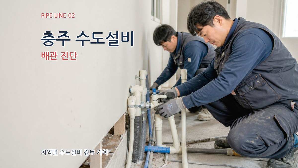 충주 수도설비 배관 진단
