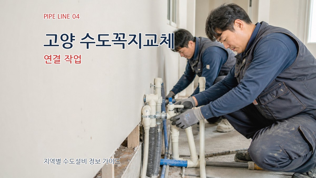 고양 수도꼭지교체 연결 작업