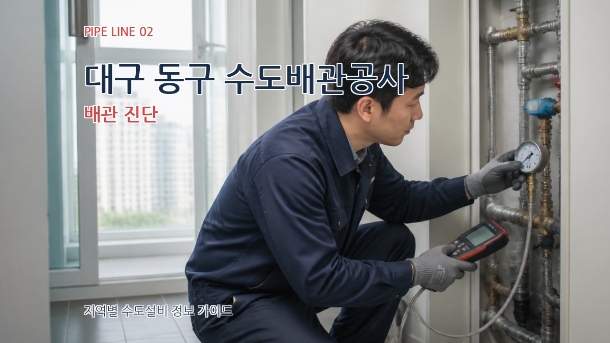 대구 동구 수도배관공사 배관 진단