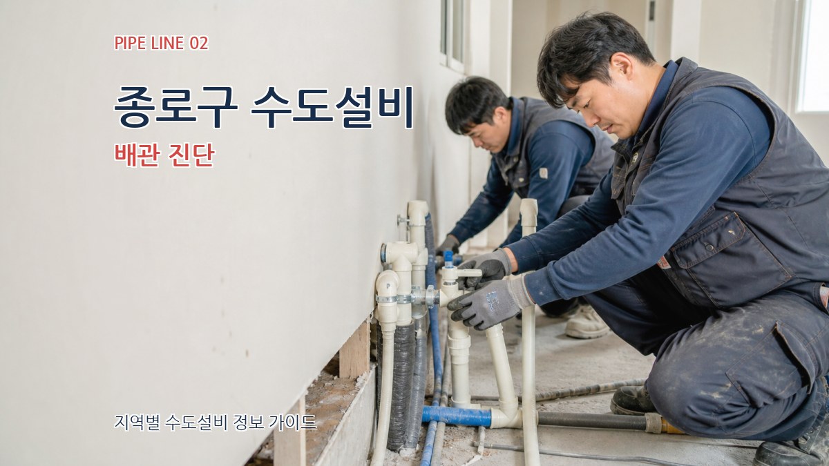 종로구 수도설비 배관 진단
