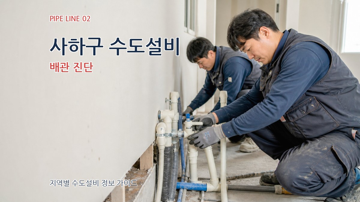 사하구 수도설비 배관 진단