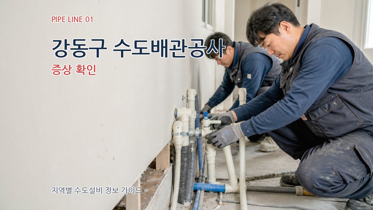 강동구 수도배관공사