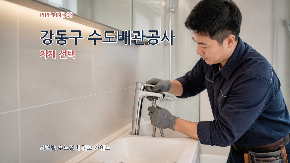 강동구 수도배관공사 자재 선택