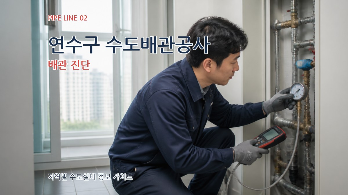 연수구 수도배관공사 배관 진단