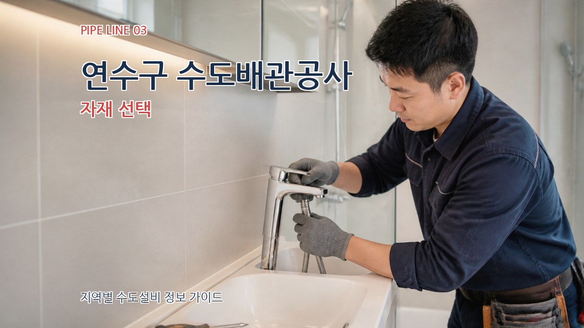 연수구 수도배관공사 자재 선택