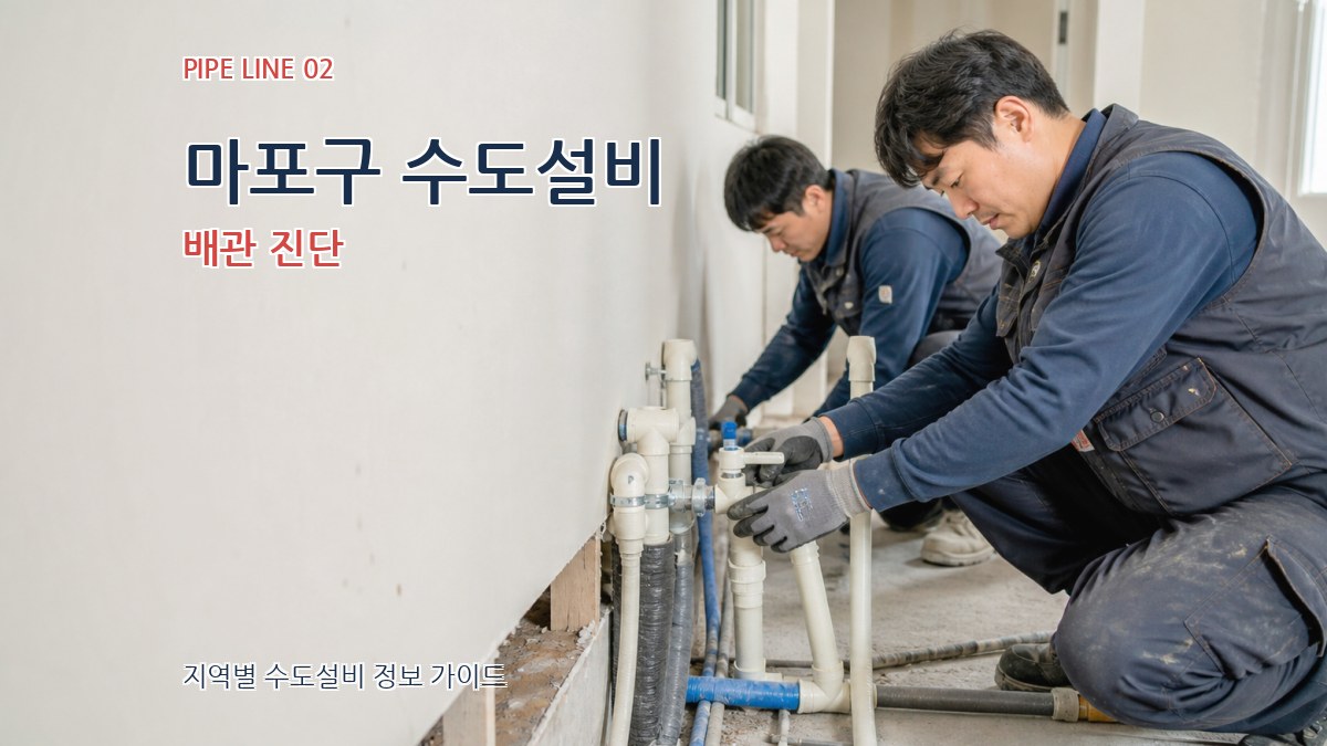 마포구 수도설비 배관 진단
