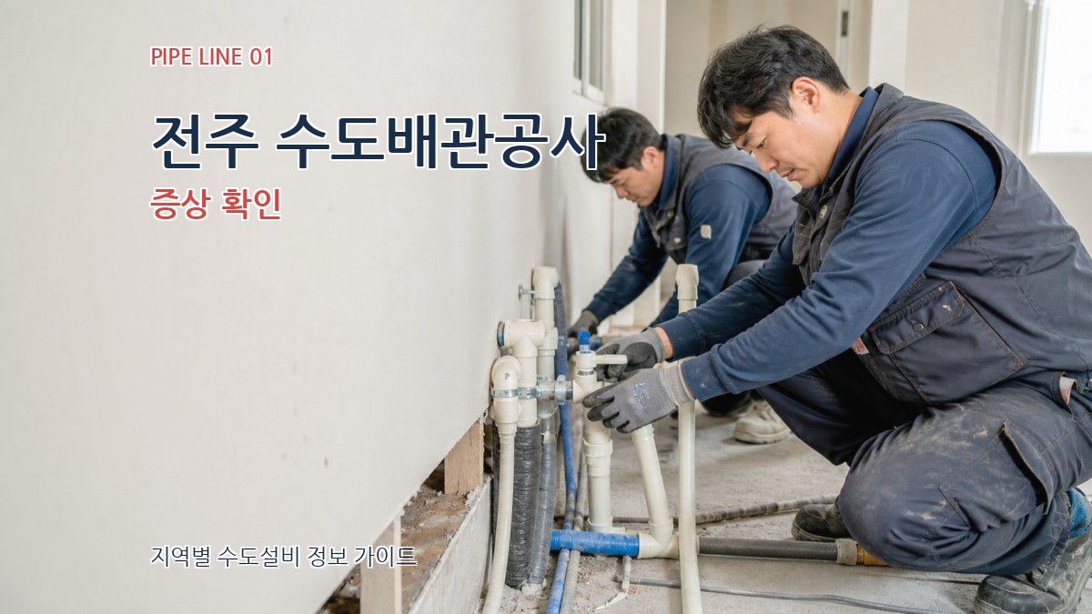 전주 수도배관공사