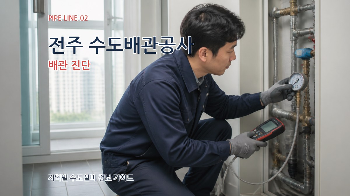 전주 수도배관공사 배관 진단