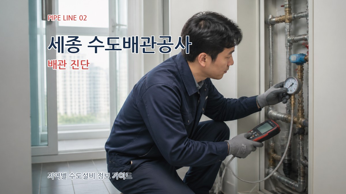 세종 수도배관공사 배관 진단