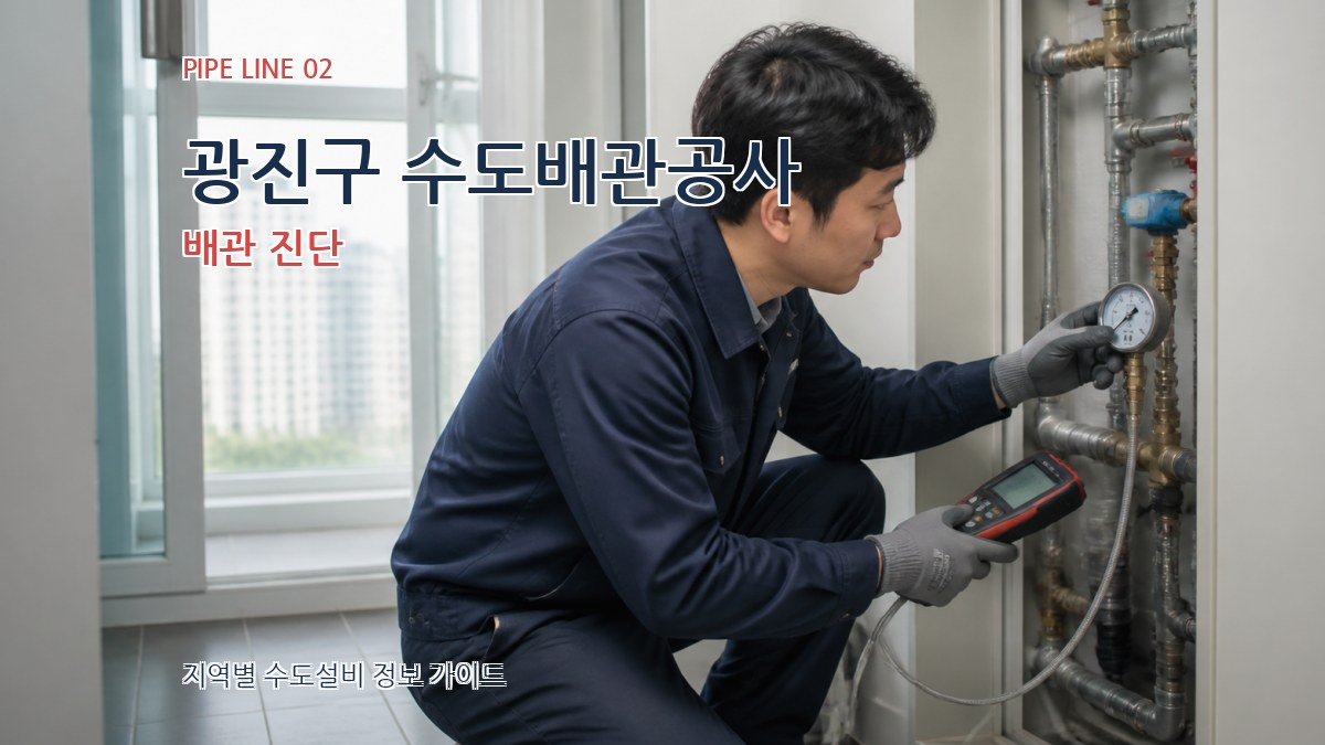 광진구 수도배관공사 배관 진단