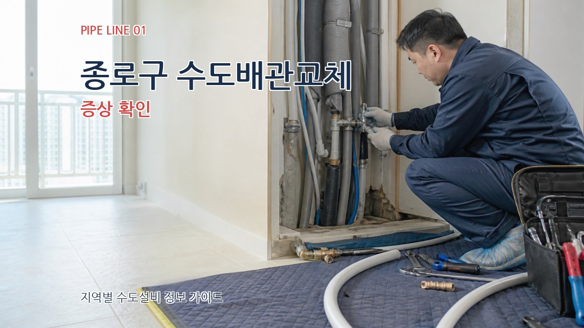 종로구 수도배관교체