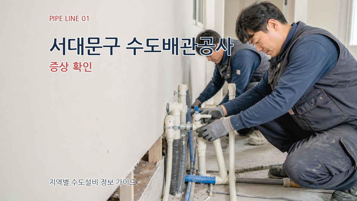 서대문구 수도배관공사