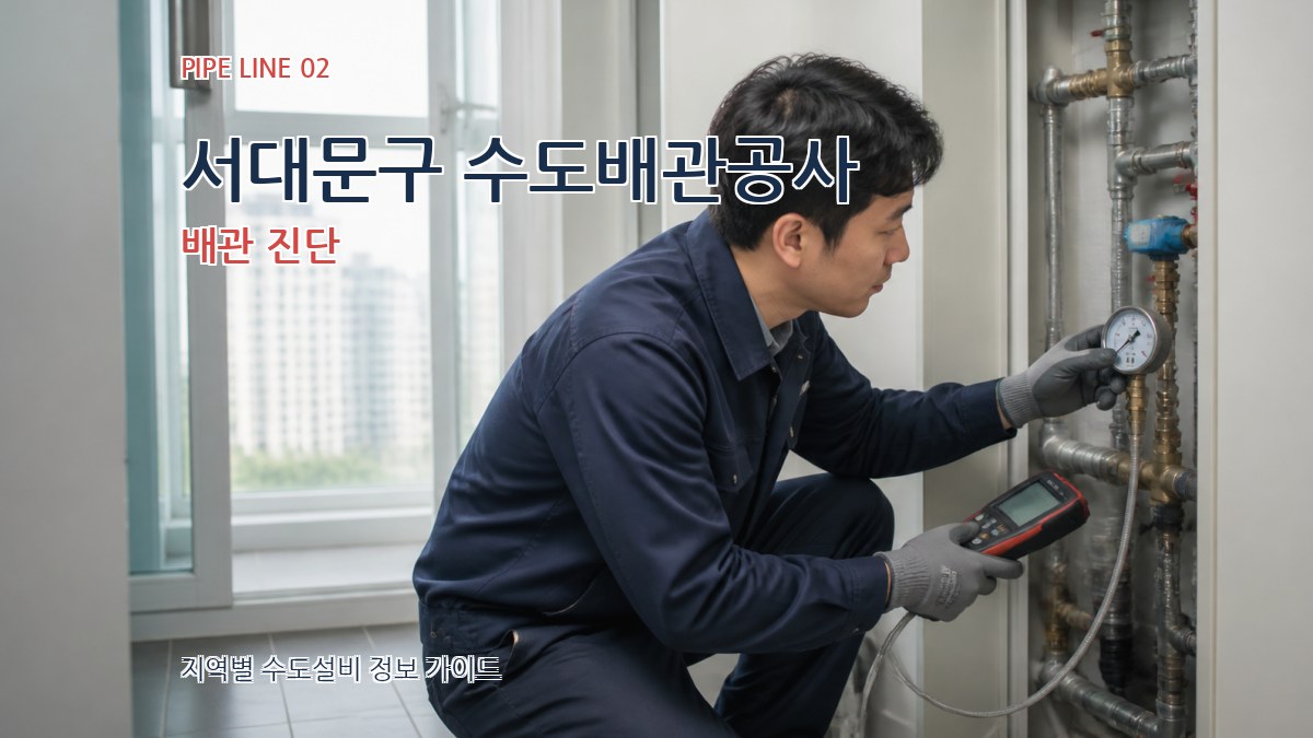 서대문구 수도배관공사 배관 진단