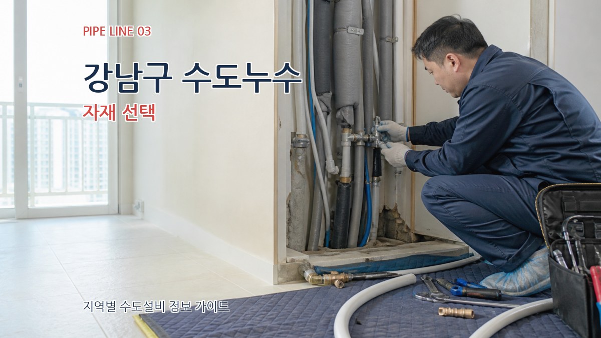 강남구 수도누수 자재 선택