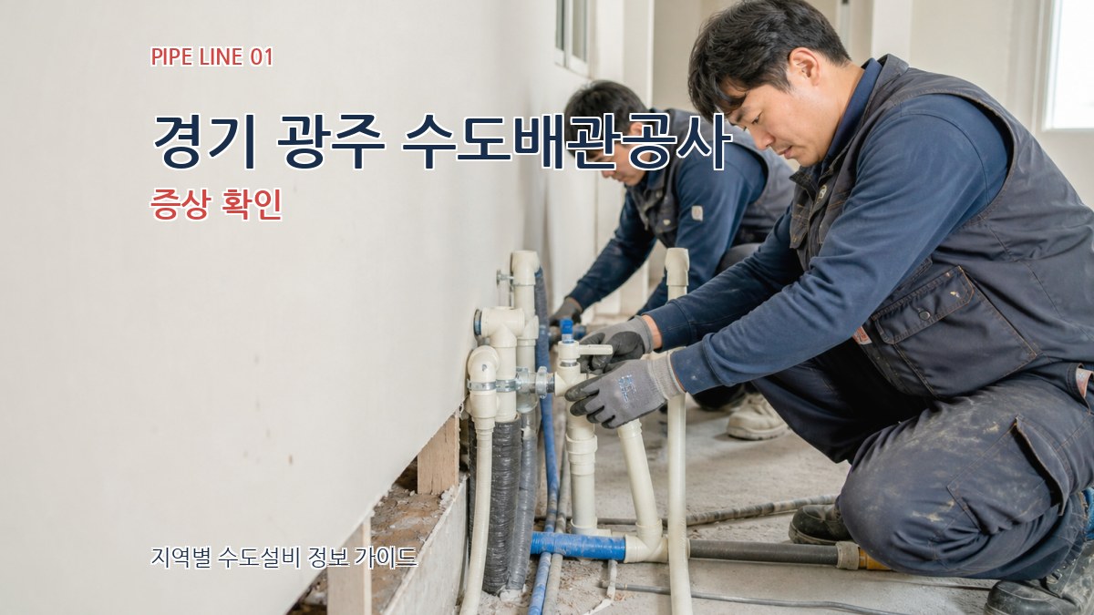 경기 광주 수도배관공사