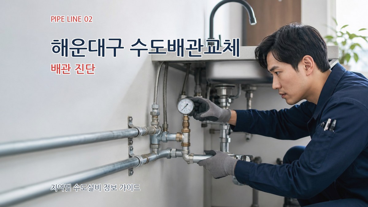 해운대구 수도배관교체 배관 진단