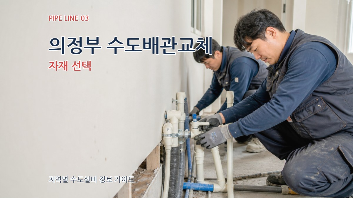 의정부 수도배관교체 자재 선택