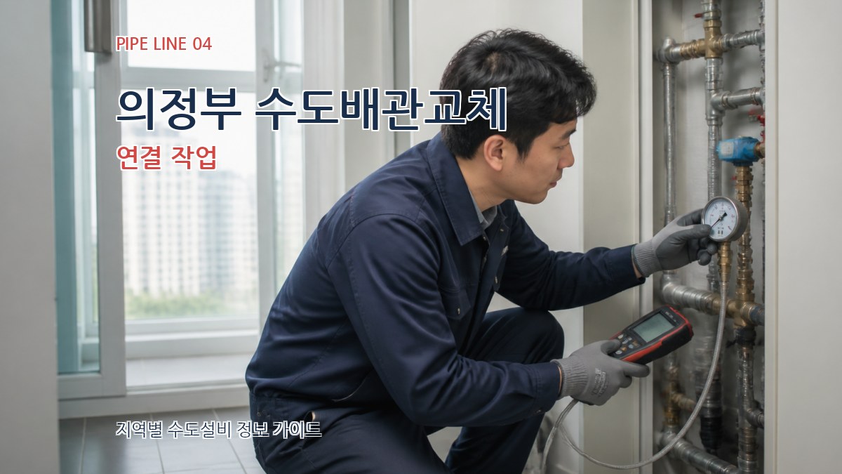 의정부 수도배관교체 연결 작업