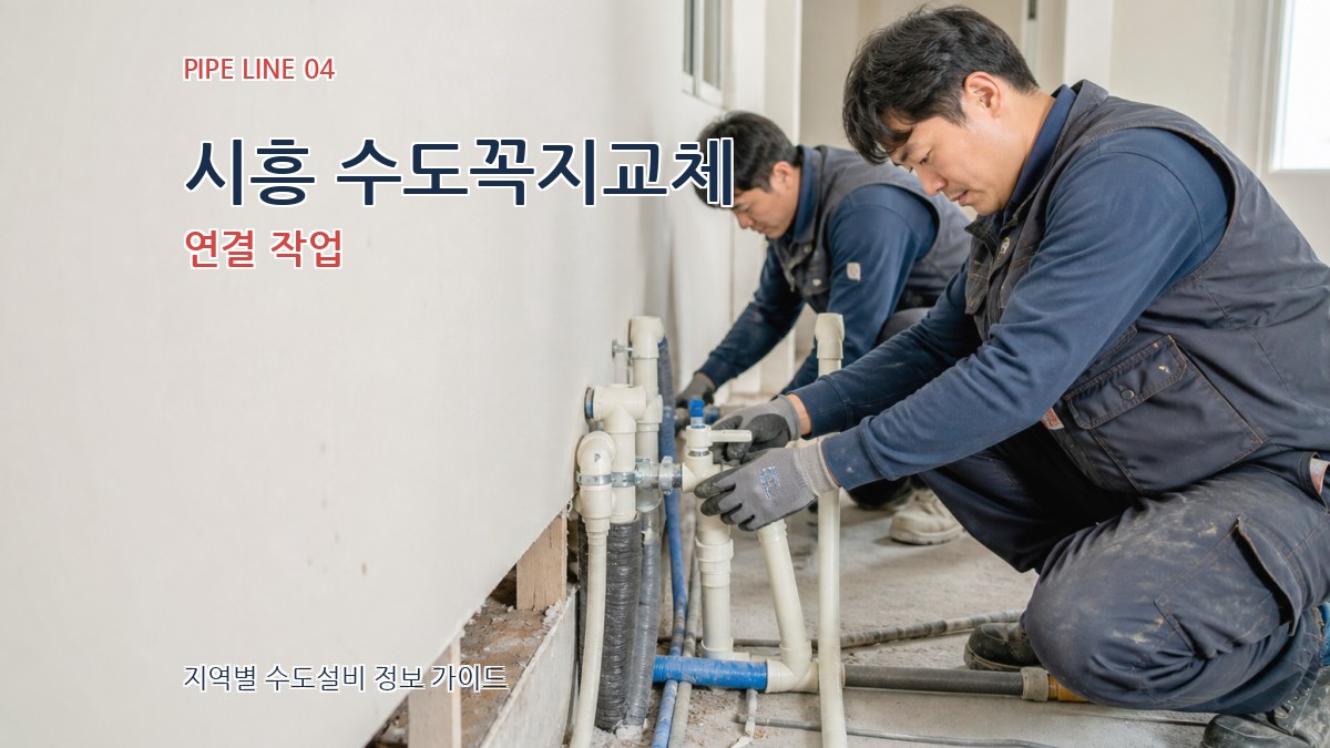 시흥 수도꼭지교체 연결 작업
