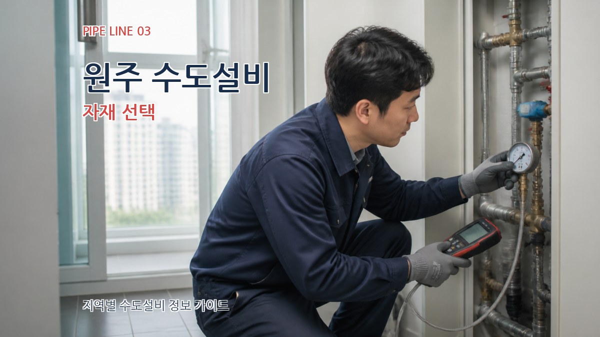 원주 수도설비 자재 선택