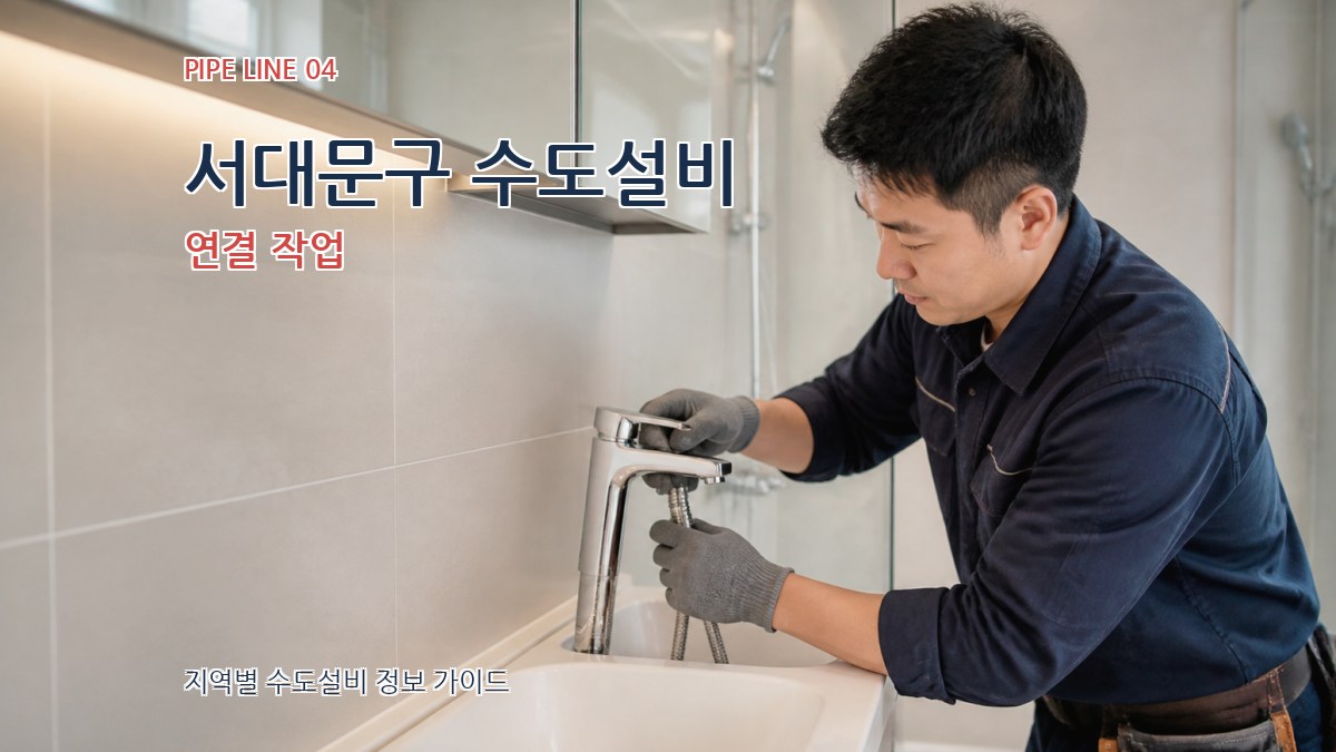 서대문구 수도설비 연결 작업