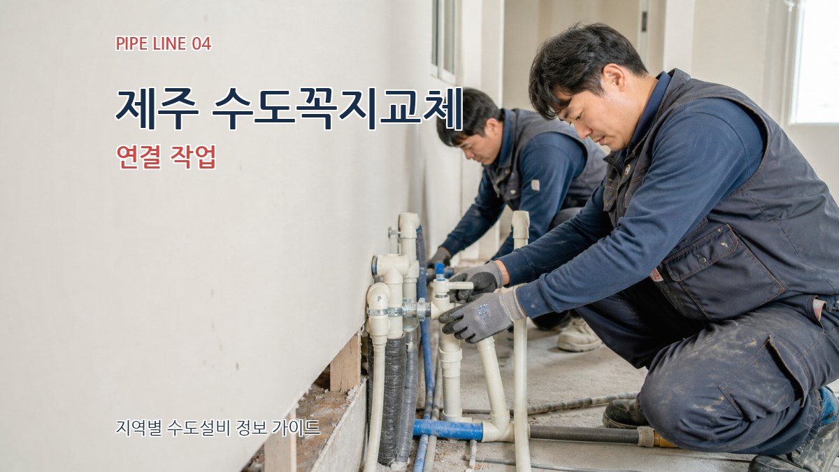 제주 수도꼭지교체 연결 작업