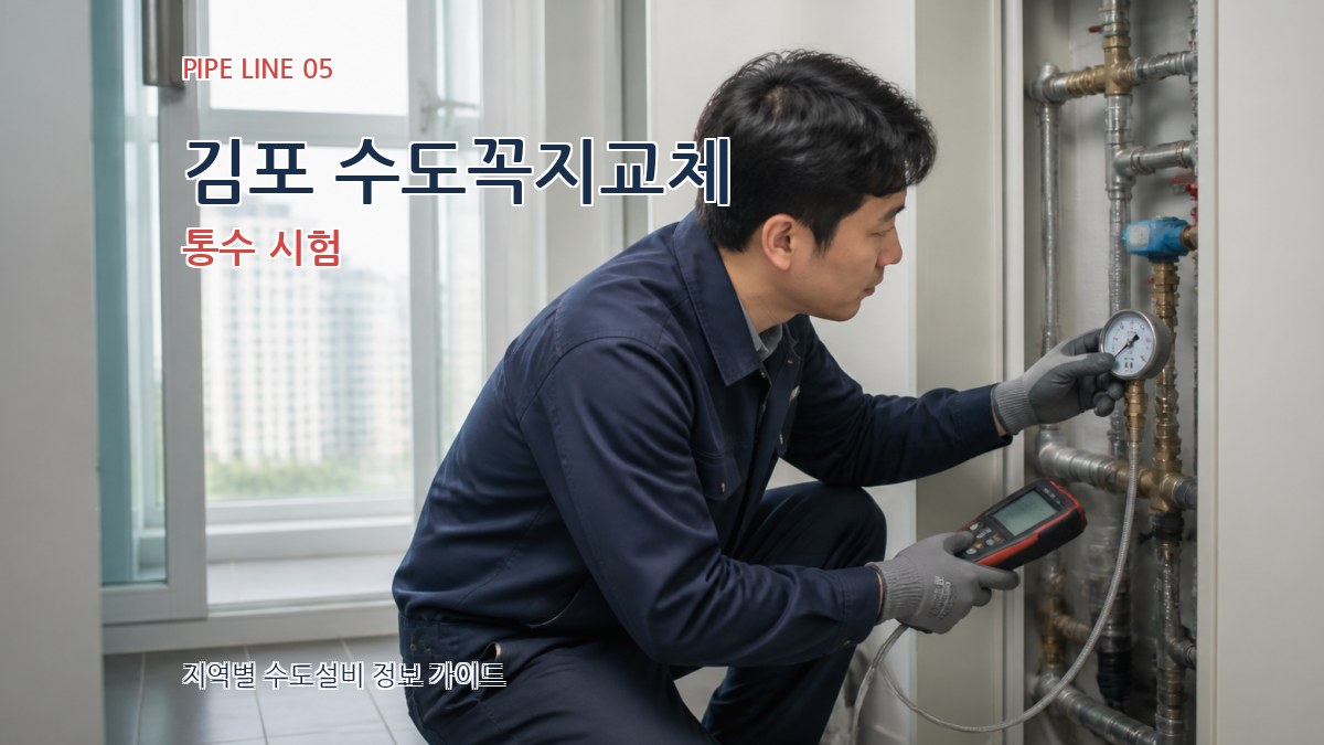 김포 수도꼭지교체 통수 시험