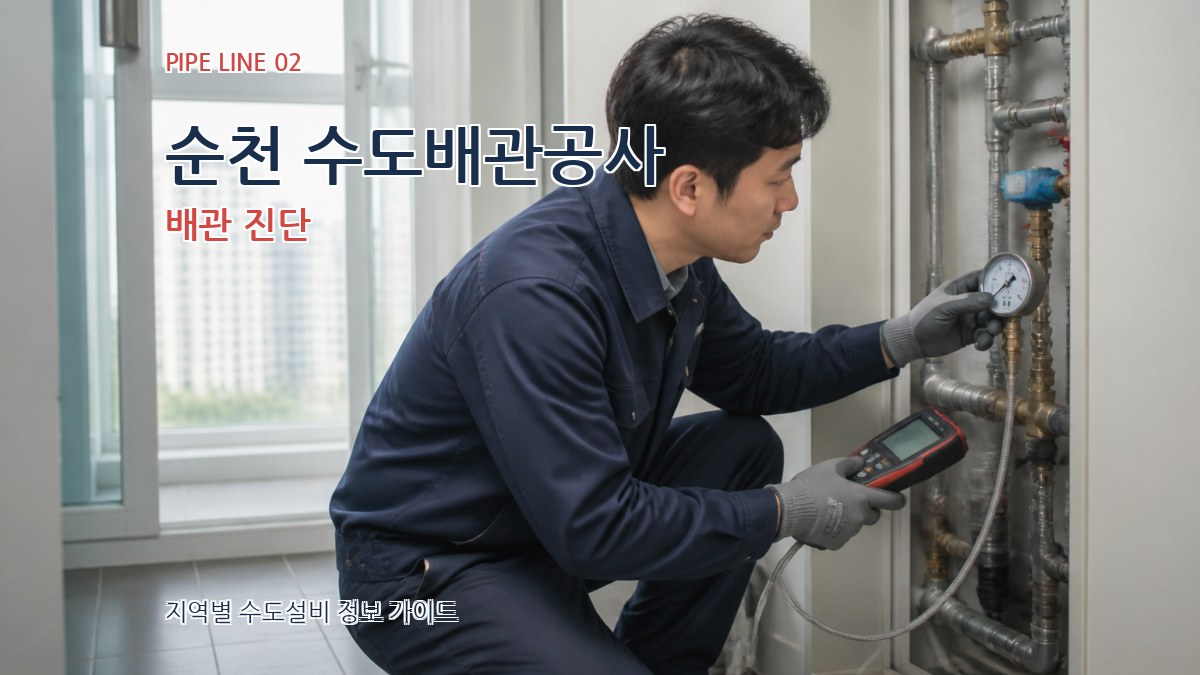 순천 수도배관공사 배관 진단