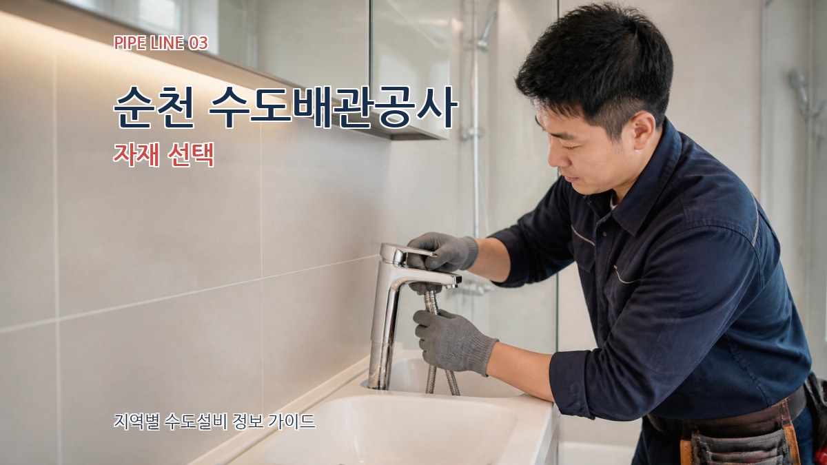 순천 수도배관공사 자재 선택