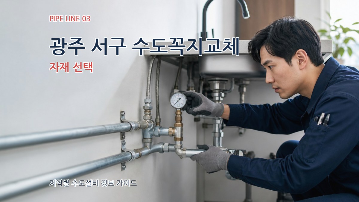 광주 서구 수도꼭지교체 자재 선택