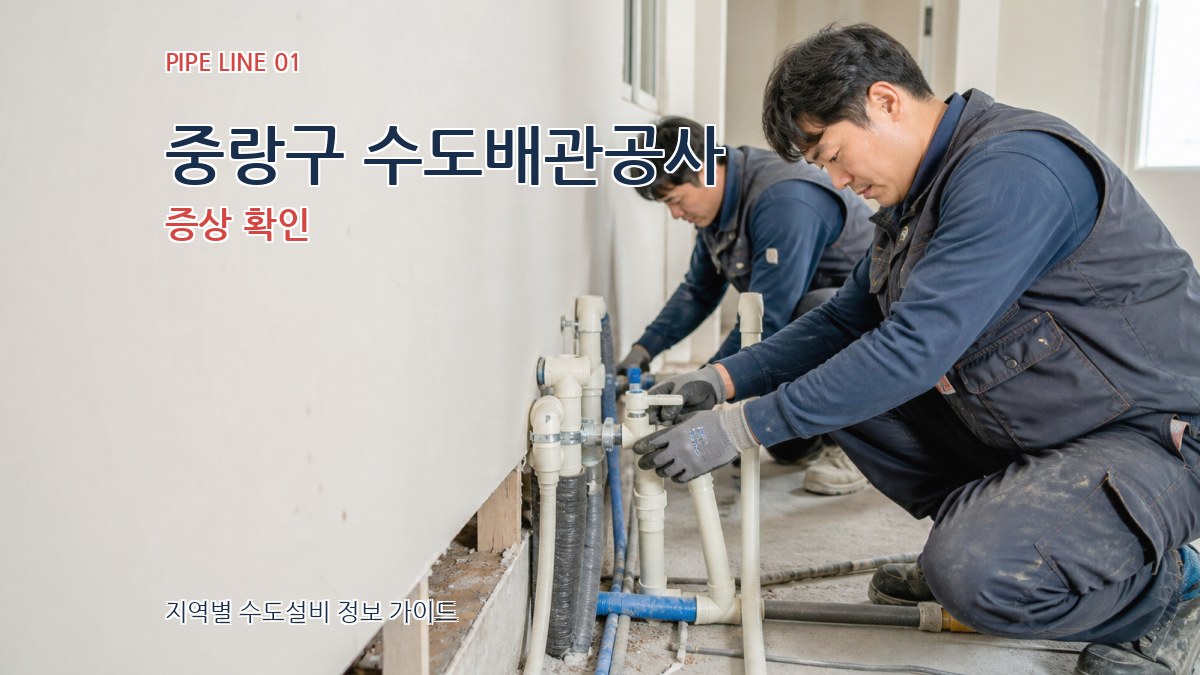 중랑구 수도배관공사