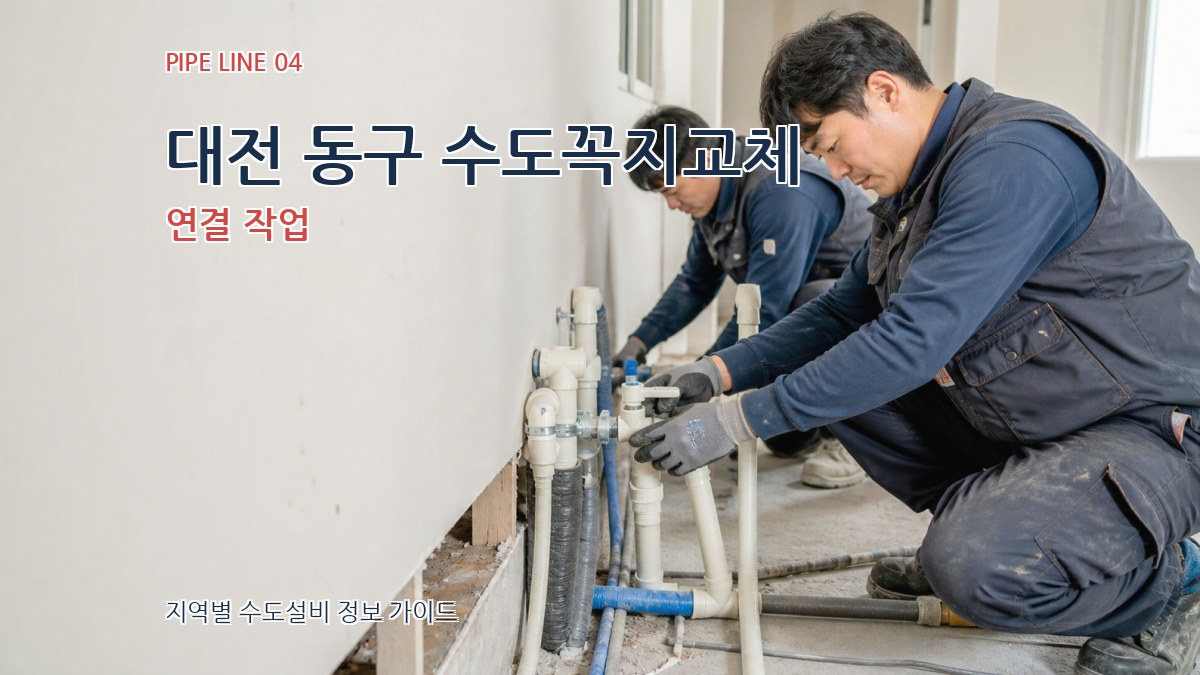 대전 동구 수도꼭지교체 연결 작업