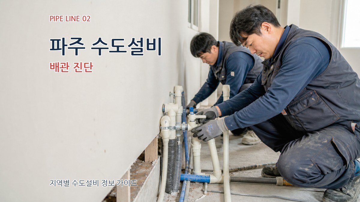 파주 수도설비 배관 진단