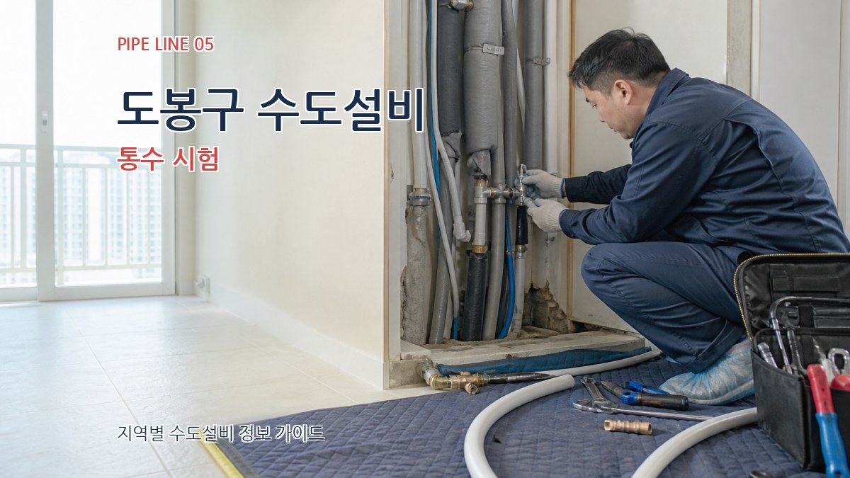 도봉구 수도설비 통수 시험