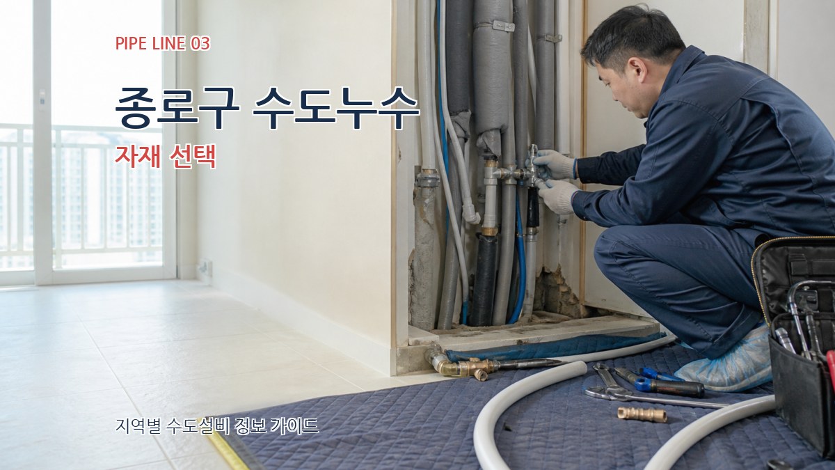 종로구 수도누수 자재 선택