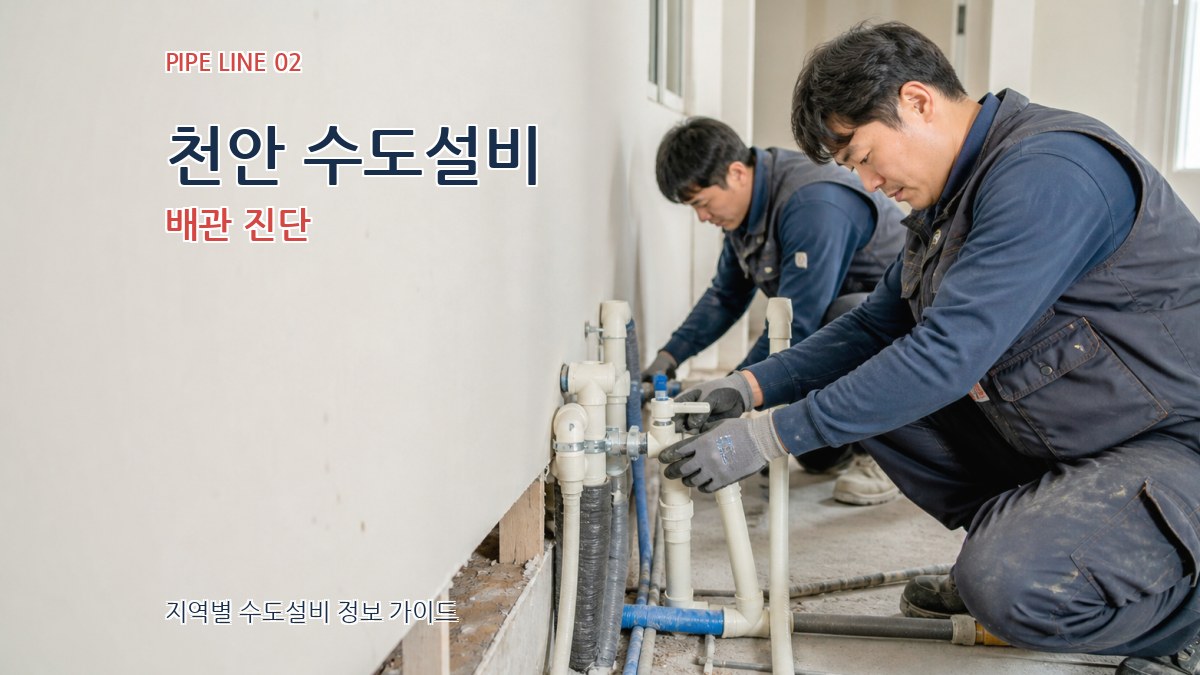 천안 수도설비 배관 진단