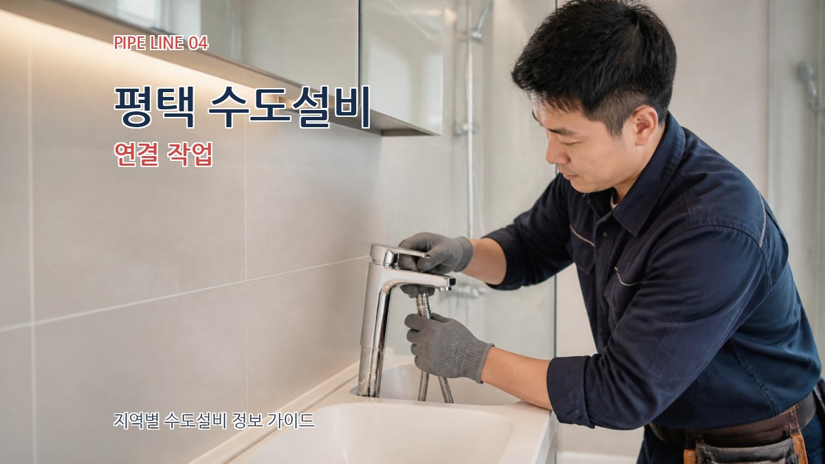 평택 수도설비 연결 작업
