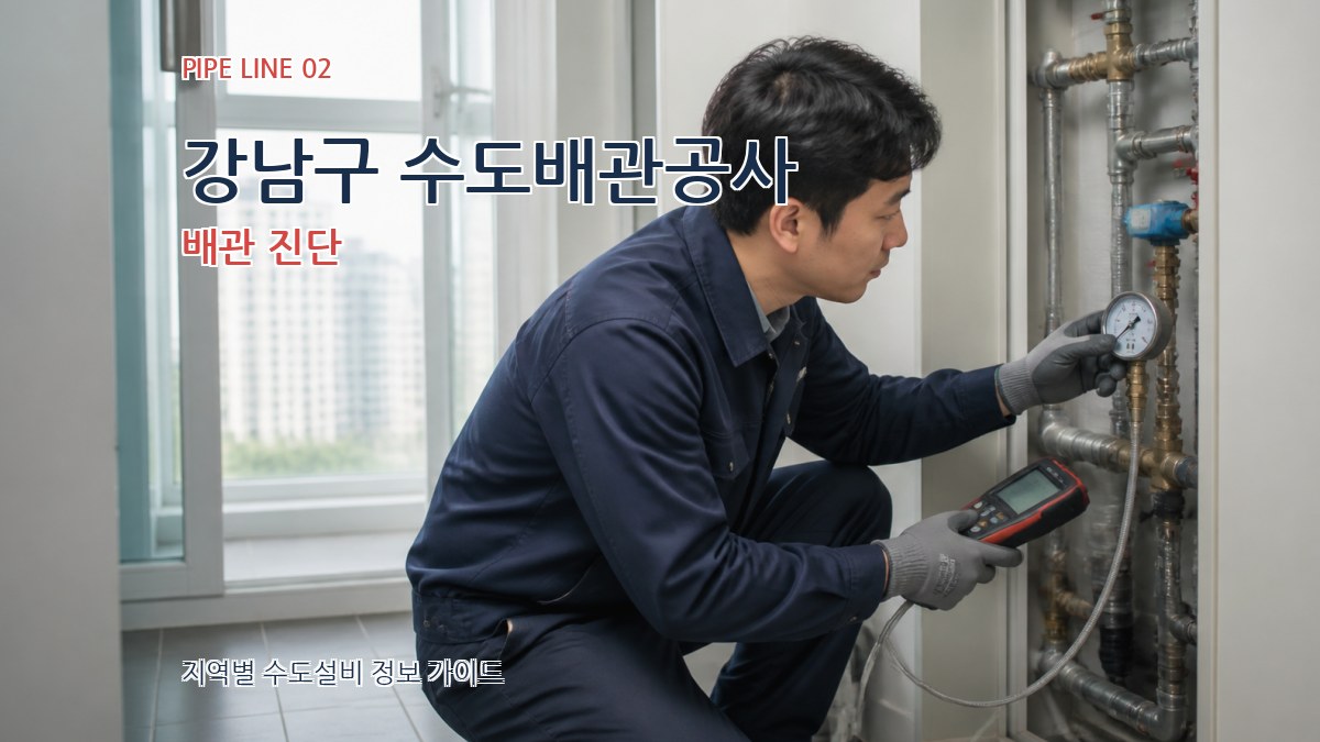 강남구 수도배관공사 배관 진단