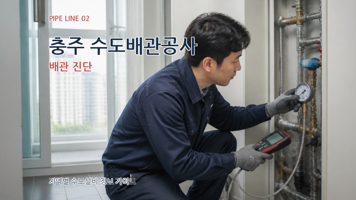 충주 수도배관공사 배관 진단