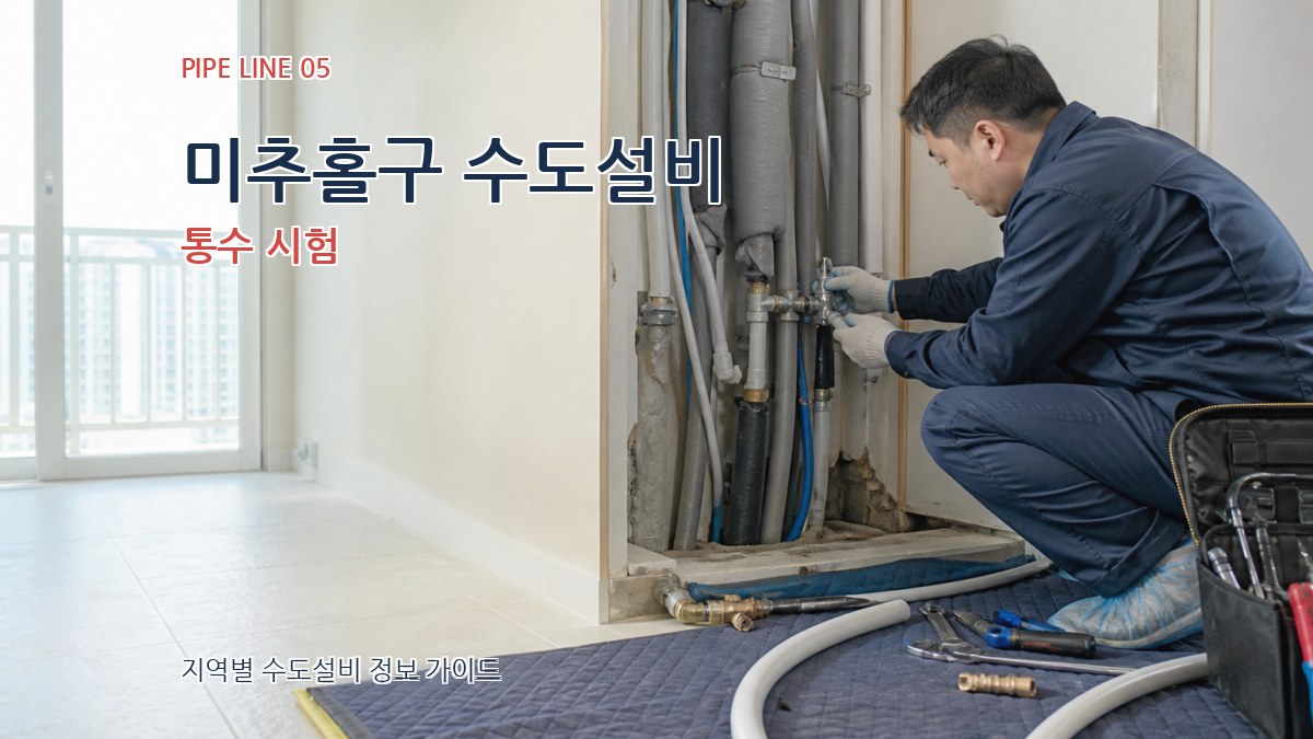 미추홀구 수도설비 통수 시험