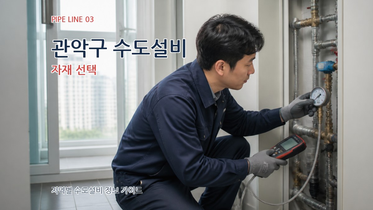 관악구 수도설비 자재 선택
