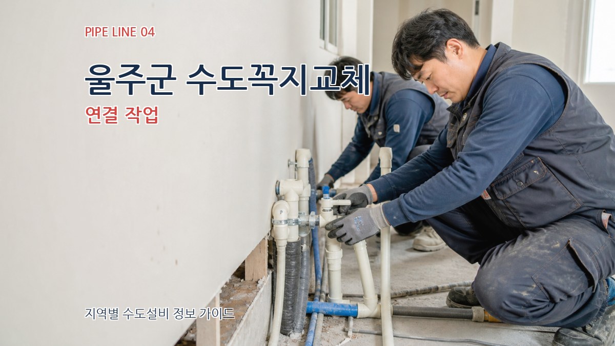 울주군 수도꼭지교체 연결 작업