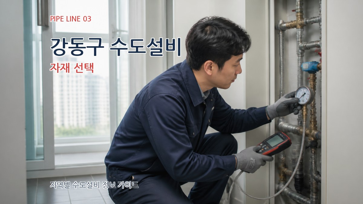 강동구 수도설비 자재 선택